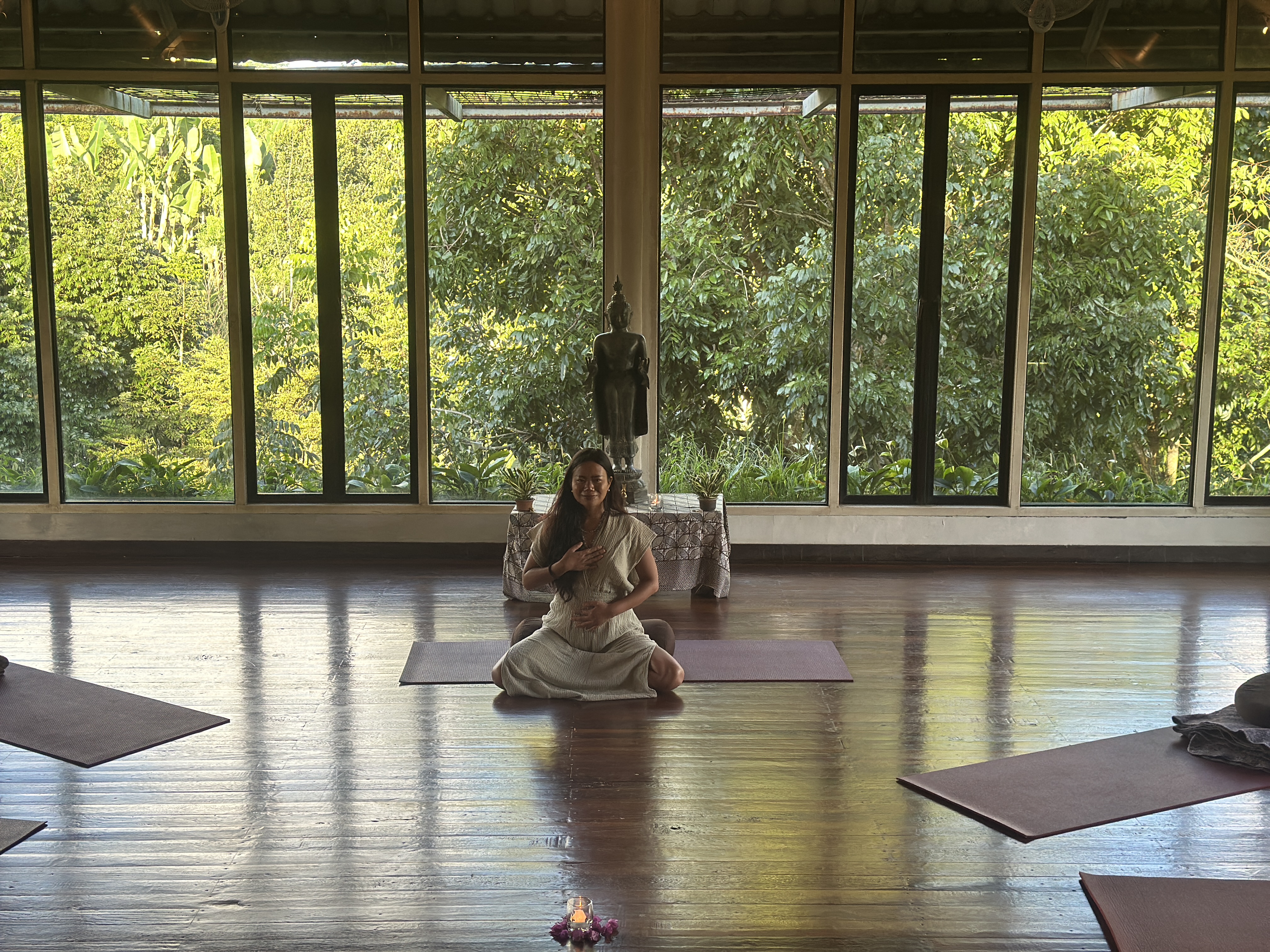 Restorative yoga room