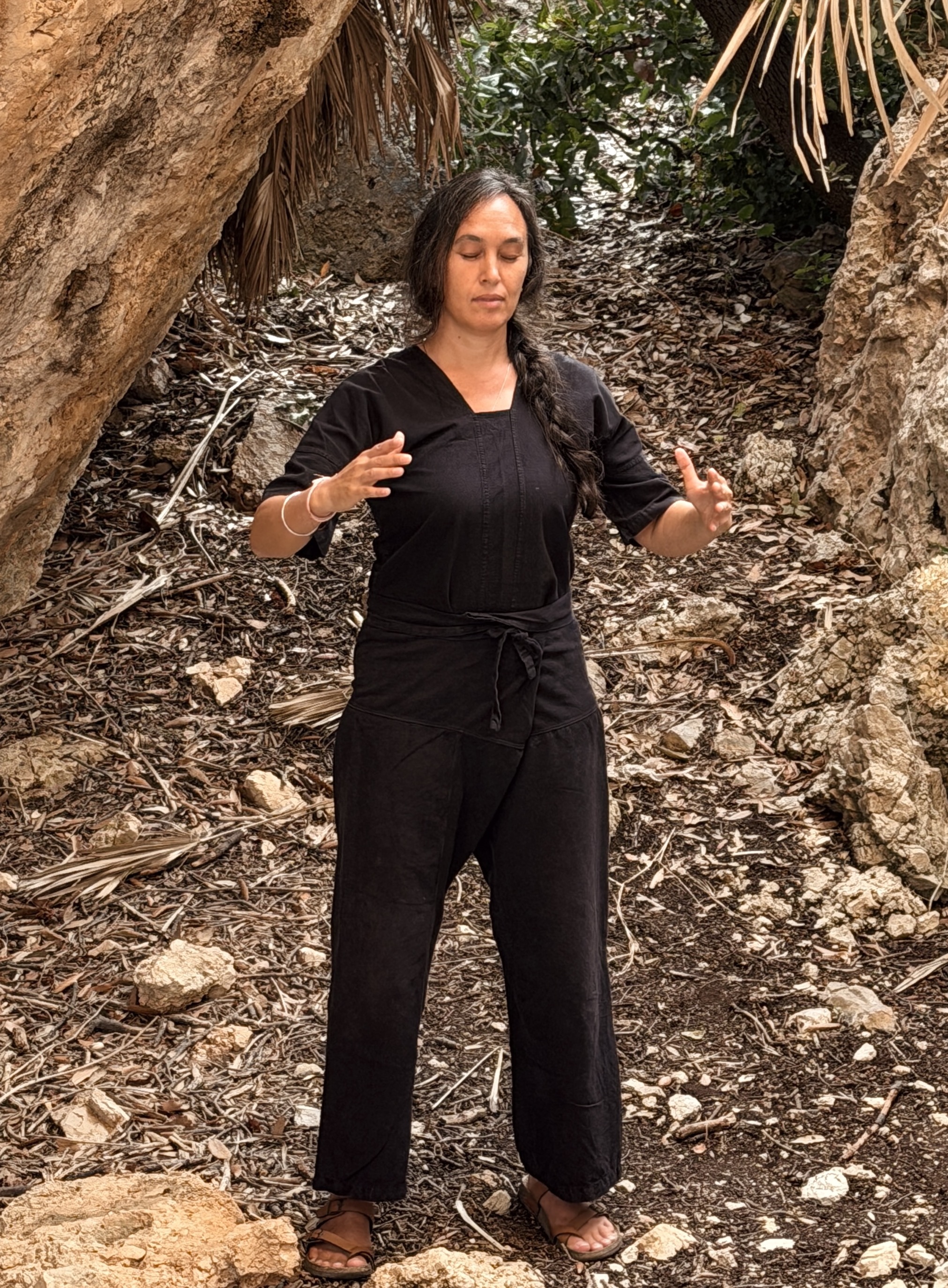 Marissa in meditation